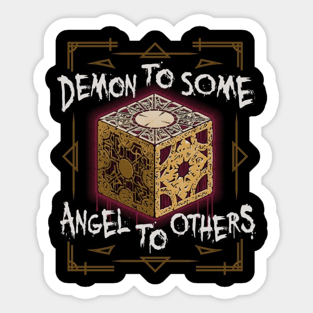 Demon to Some - Hellraiser Puzzle Box - Horror Sticker by Nemons